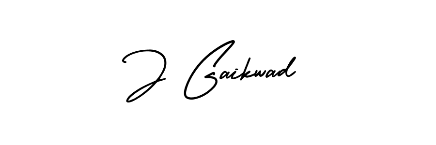 This is the best signature style for the J Gaikwad name. Also you like these signature font (AmerikaSignatureDemo-Regular). Mix name signature. J Gaikwad signature style 3 images and pictures png