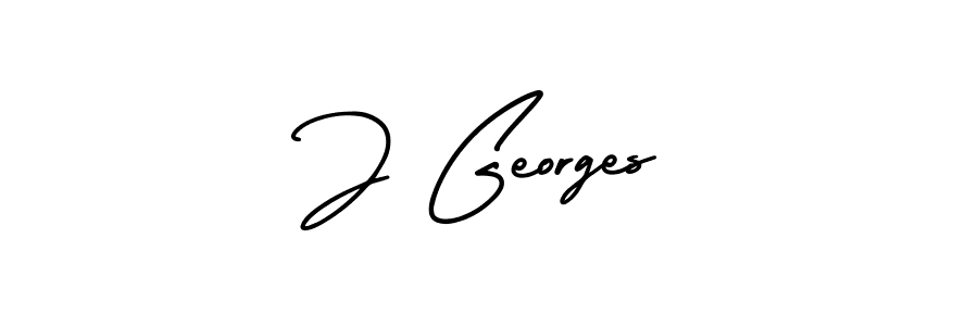 J Georges stylish signature style. Best Handwritten Sign (AmerikaSignatureDemo-Regular) for my name. Handwritten Signature Collection Ideas for my name J Georges. J Georges signature style 3 images and pictures png