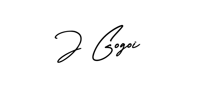 if you are searching for the best signature style for your name J Gogoi. so please give up your signature search. here we have designed multiple signature styles  using AmerikaSignatureDemo-Regular. J Gogoi signature style 3 images and pictures png