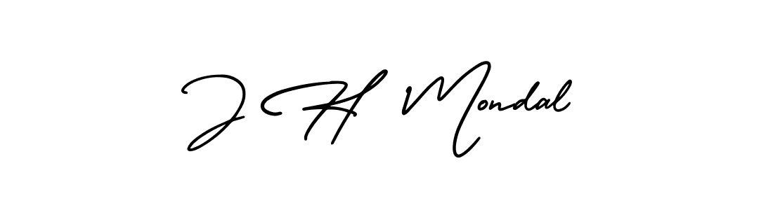 if you are searching for the best signature style for your name J H  Mondal. so please give up your signature search. here we have designed multiple signature styles  using AmerikaSignatureDemo-Regular. J H  Mondal signature style 3 images and pictures png