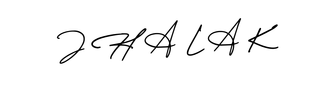 AmerikaSignatureDemo-Regular is a professional signature style that is perfect for those who want to add a touch of class to their signature. It is also a great choice for those who want to make their signature more unique. Get J H A L A K name to fancy signature for free. J H A L A K signature style 3 images and pictures png