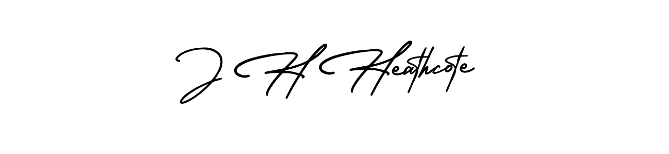 Use a signature maker to create a handwritten signature online. With this signature software, you can design (AmerikaSignatureDemo-Regular) your own signature for name J H Heathcote. J H Heathcote signature style 3 images and pictures png