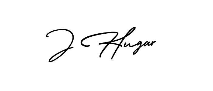 Make a beautiful signature design for name J Hugar. With this signature (AmerikaSignatureDemo-Regular) style, you can create a handwritten signature for free. J Hugar signature style 3 images and pictures png