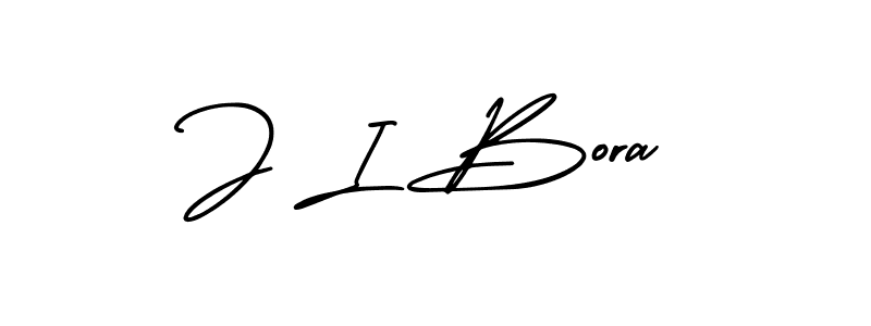 if you are searching for the best signature style for your name J I Bora. so please give up your signature search. here we have designed multiple signature styles  using AmerikaSignatureDemo-Regular. J I Bora signature style 3 images and pictures png