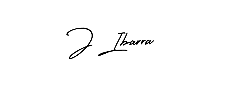 Design your own signature with our free online signature maker. With this signature software, you can create a handwritten (AmerikaSignatureDemo-Regular) signature for name J Ibarra. J Ibarra signature style 3 images and pictures png