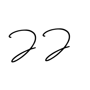 The best way (AmerikaSignatureDemo-Regular) to make a short signature is to pick only two or three words in your name. The name J J include a total of six letters. For converting this name. J J signature style 3 images and pictures png