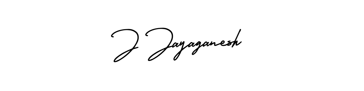 The best way (AmerikaSignatureDemo-Regular) to make a short signature is to pick only two or three words in your name. The name J Jayaganesh include a total of six letters. For converting this name. J Jayaganesh signature style 3 images and pictures png