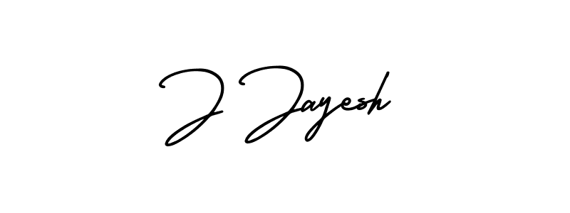 if you are searching for the best signature style for your name J Jayesh. so please give up your signature search. here we have designed multiple signature styles  using AmerikaSignatureDemo-Regular. J Jayesh signature style 3 images and pictures png