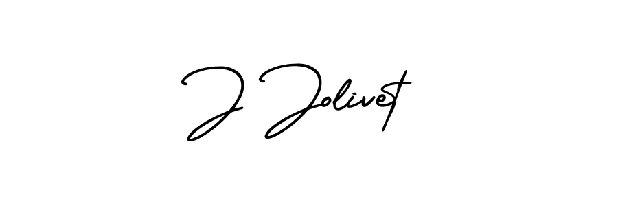 Make a beautiful signature design for name J Jolivet. With this signature (AmerikaSignatureDemo-Regular) style, you can create a handwritten signature for free. J Jolivet signature style 3 images and pictures png