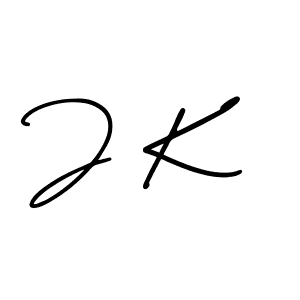 Create a beautiful signature design for name J K. With this signature (AmerikaSignatureDemo-Regular) fonts, you can make a handwritten signature for free. J K signature style 3 images and pictures png