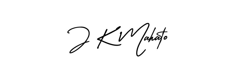 Make a beautiful signature design for name J K Mahato. With this signature (AmerikaSignatureDemo-Regular) style, you can create a handwritten signature for free. J K Mahato signature style 3 images and pictures png