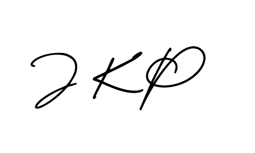 Design your own signature with our free online signature maker. With this signature software, you can create a handwritten (AmerikaSignatureDemo-Regular) signature for name J K P. J K P signature style 3 images and pictures png