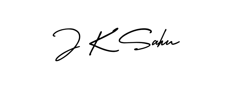 J K Sahu stylish signature style. Best Handwritten Sign (AmerikaSignatureDemo-Regular) for my name. Handwritten Signature Collection Ideas for my name J K Sahu. J K Sahu signature style 3 images and pictures png