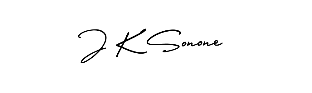 J K Sonone stylish signature style. Best Handwritten Sign (AmerikaSignatureDemo-Regular) for my name. Handwritten Signature Collection Ideas for my name J K Sonone. J K Sonone signature style 3 images and pictures png