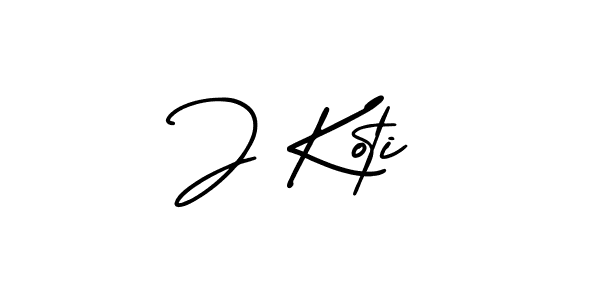 Also we have J Koti name is the best signature style. Create professional handwritten signature collection using AmerikaSignatureDemo-Regular autograph style. J Koti signature style 3 images and pictures png