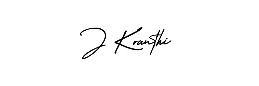 How to make J Kranthi signature? AmerikaSignatureDemo-Regular is a professional autograph style. Create handwritten signature for J Kranthi name. J Kranthi signature style 3 images and pictures png