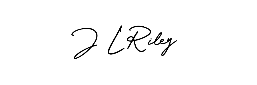 The best way (AmerikaSignatureDemo-Regular) to make a short signature is to pick only two or three words in your name. The name J L Riley include a total of six letters. For converting this name. J L Riley signature style 3 images and pictures png
