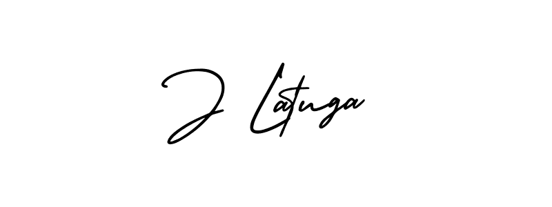 It looks lik you need a new signature style for name J Latuga. Design unique handwritten (AmerikaSignatureDemo-Regular) signature with our free signature maker in just a few clicks. J Latuga signature style 3 images and pictures png