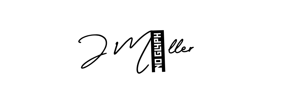 Use a signature maker to create a handwritten signature online. With this signature software, you can design (AmerikaSignatureDemo-Regular) your own signature for name J Möller. J Möller signature style 3 images and pictures png
