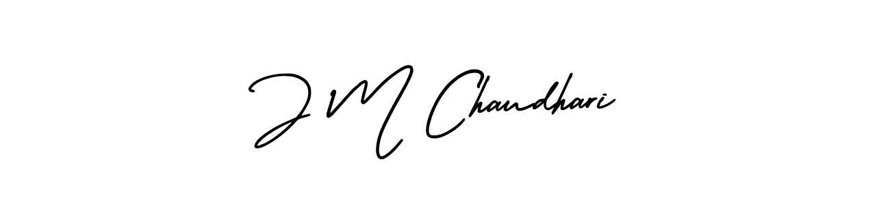 J M Chaudhari stylish signature style. Best Handwritten Sign (AmerikaSignatureDemo-Regular) for my name. Handwritten Signature Collection Ideas for my name J M Chaudhari. J M Chaudhari signature style 3 images and pictures png