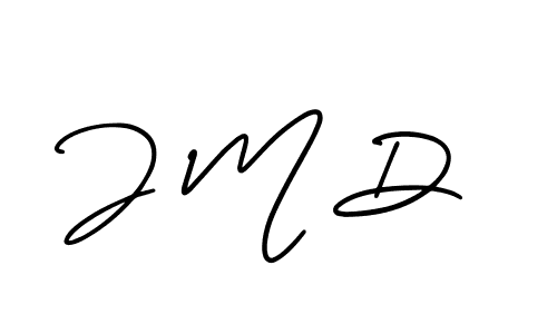 Create a beautiful signature design for name J M D. With this signature (AmerikaSignatureDemo-Regular) fonts, you can make a handwritten signature for free. J M D signature style 3 images and pictures png