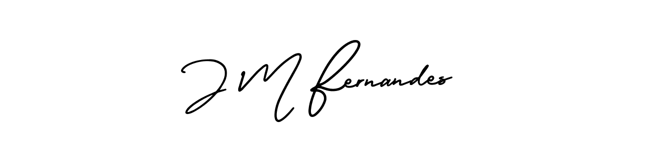 Design your own signature with our free online signature maker. With this signature software, you can create a handwritten (AmerikaSignatureDemo-Regular) signature for name J M Fernandes. J M Fernandes signature style 3 images and pictures png