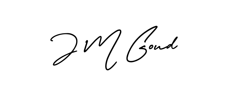 Also You can easily find your signature by using the search form. We will create J M Goud name handwritten signature images for you free of cost using AmerikaSignatureDemo-Regular sign style. J M Goud signature style 3 images and pictures png