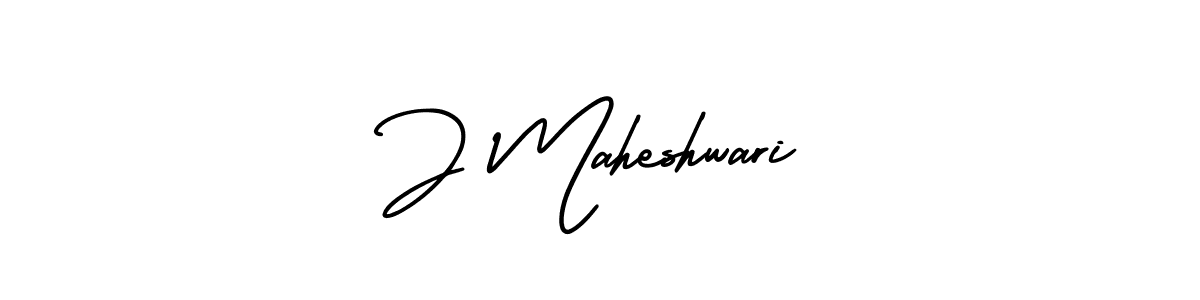 Make a beautiful signature design for name J Maheshwari. With this signature (AmerikaSignatureDemo-Regular) style, you can create a handwritten signature for free. J Maheshwari signature style 3 images and pictures png