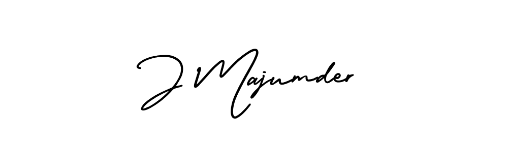 The best way (AmerikaSignatureDemo-Regular) to make a short signature is to pick only two or three words in your name. The name J Majumder include a total of six letters. For converting this name. J Majumder signature style 3 images and pictures png