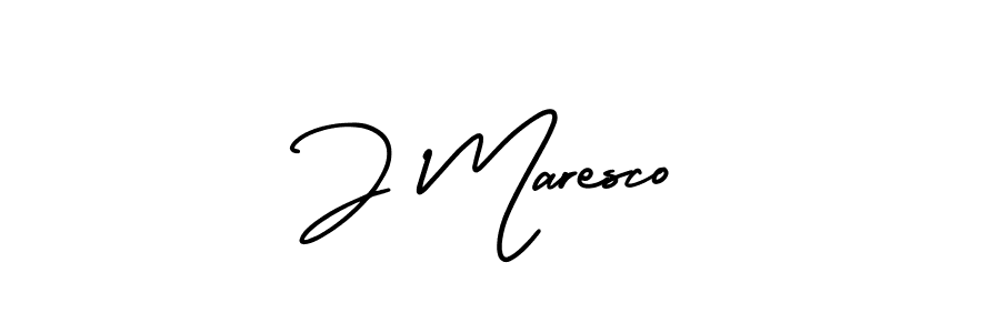 Create a beautiful signature design for name J Maresco. With this signature (AmerikaSignatureDemo-Regular) fonts, you can make a handwritten signature for free. J Maresco signature style 3 images and pictures png