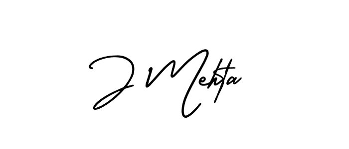 Make a beautiful signature design for name J Mehta. With this signature (AmerikaSignatureDemo-Regular) style, you can create a handwritten signature for free. J Mehta signature style 3 images and pictures png