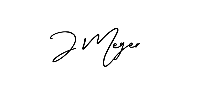This is the best signature style for the J Meyer name. Also you like these signature font (AmerikaSignatureDemo-Regular). Mix name signature. J Meyer signature style 3 images and pictures png