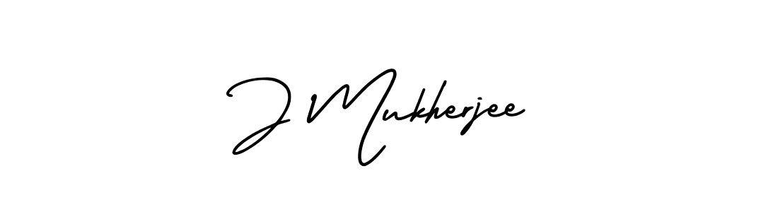 J Mukherjee stylish signature style. Best Handwritten Sign (AmerikaSignatureDemo-Regular) for my name. Handwritten Signature Collection Ideas for my name J Mukherjee. J Mukherjee signature style 3 images and pictures png