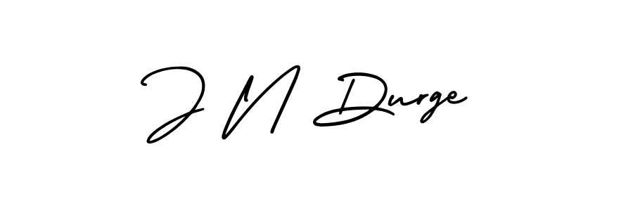 Design your own signature with our free online signature maker. With this signature software, you can create a handwritten (AmerikaSignatureDemo-Regular) signature for name J N Durge. J N Durge signature style 3 images and pictures png