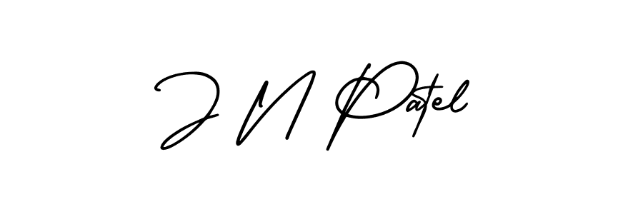 You should practise on your own different ways (AmerikaSignatureDemo-Regular) to write your name (J N Patel) in signature. don't let someone else do it for you. J N Patel signature style 3 images and pictures png