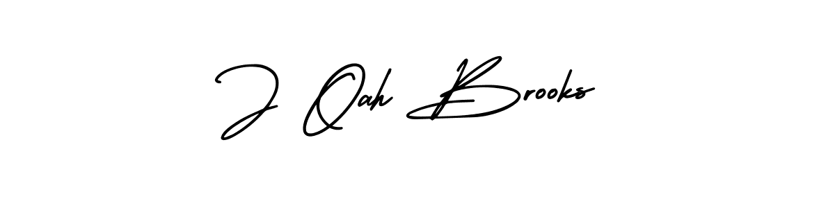 Use a signature maker to create a handwritten signature online. With this signature software, you can design (AmerikaSignatureDemo-Regular) your own signature for name J Oah Brooks. J Oah Brooks signature style 3 images and pictures png