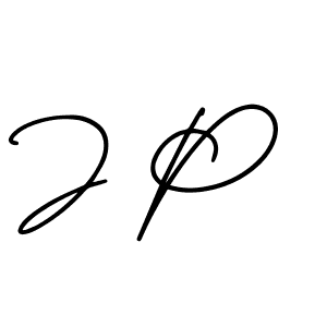 The best way (AmerikaSignatureDemo-Regular) to make a short signature is to pick only two or three words in your name. The name J P include a total of six letters. For converting this name. J P signature style 3 images and pictures png