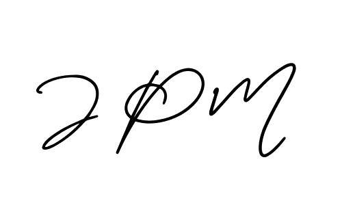 Also we have J P M name is the best signature style. Create professional handwritten signature collection using AmerikaSignatureDemo-Regular autograph style. J P M signature style 3 images and pictures png