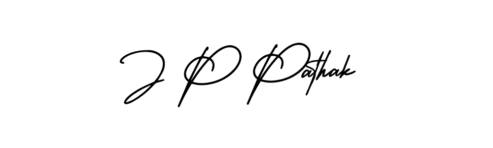 Also You can easily find your signature by using the search form. We will create J P Pathak name handwritten signature images for you free of cost using AmerikaSignatureDemo-Regular sign style. J P Pathak signature style 3 images and pictures png