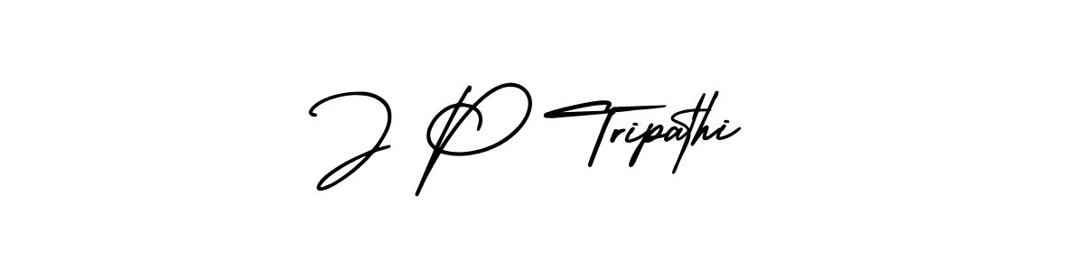 Make a beautiful signature design for name J P Tripathi. With this signature (AmerikaSignatureDemo-Regular) style, you can create a handwritten signature for free. J P Tripathi signature style 3 images and pictures png