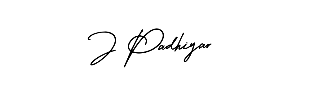How to Draw J Padhiyar signature style? AmerikaSignatureDemo-Regular is a latest design signature styles for name J Padhiyar. J Padhiyar signature style 3 images and pictures png
