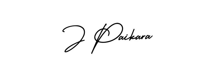 AmerikaSignatureDemo-Regular is a professional signature style that is perfect for those who want to add a touch of class to their signature. It is also a great choice for those who want to make their signature more unique. Get J Paikara name to fancy signature for free. J Paikara signature style 3 images and pictures png