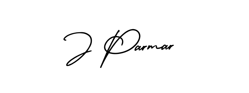 if you are searching for the best signature style for your name J Parmar. so please give up your signature search. here we have designed multiple signature styles  using AmerikaSignatureDemo-Regular. J Parmar signature style 3 images and pictures png