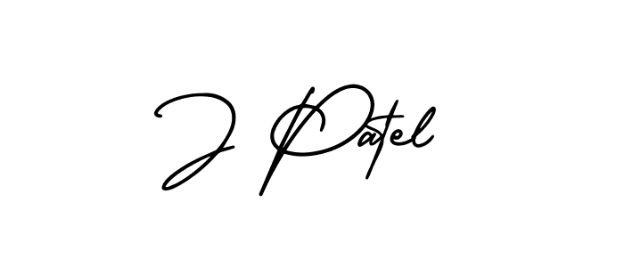 How to make J Patel signature? AmerikaSignatureDemo-Regular is a professional autograph style. Create handwritten signature for J Patel name. J Patel signature style 3 images and pictures png