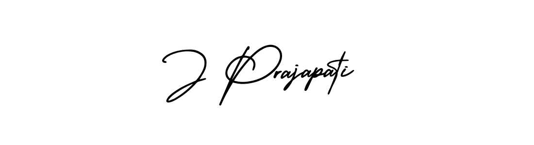 You should practise on your own different ways (AmerikaSignatureDemo-Regular) to write your name (J Prajapati) in signature. don't let someone else do it for you. J Prajapati signature style 3 images and pictures png