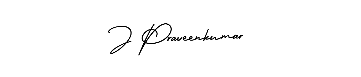 Make a short J Praveenkumar signature style. Manage your documents anywhere anytime using AmerikaSignatureDemo-Regular. Create and add eSignatures, submit forms, share and send files easily. J Praveenkumar signature style 3 images and pictures png