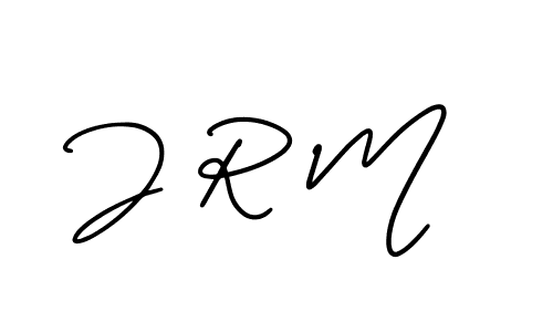 Create a beautiful signature design for name J R M. With this signature (AmerikaSignatureDemo-Regular) fonts, you can make a handwritten signature for free. J R M signature style 3 images and pictures png