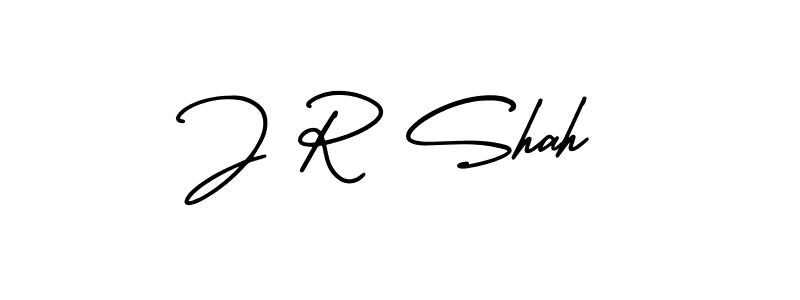 J R Shah stylish signature style. Best Handwritten Sign (AmerikaSignatureDemo-Regular) for my name. Handwritten Signature Collection Ideas for my name J R Shah. J R Shah signature style 3 images and pictures png