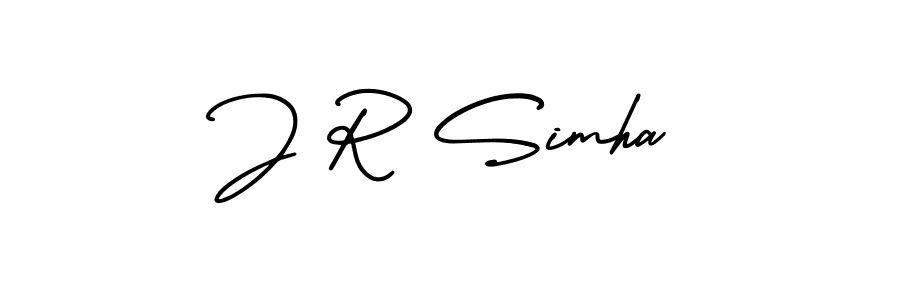 Also You can easily find your signature by using the search form. We will create J R Simha name handwritten signature images for you free of cost using AmerikaSignatureDemo-Regular sign style. J R Simha signature style 3 images and pictures png