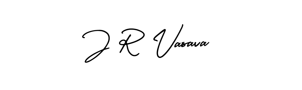 How to make J R Vasava signature? AmerikaSignatureDemo-Regular is a professional autograph style. Create handwritten signature for J R Vasava name. J R Vasava signature style 3 images and pictures png